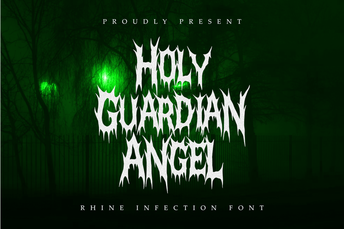 Rhine Infection - Death Metal Font, a Blackletter Font by Masyafi Studio (Photo 8 of 9)