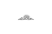 Geometric Mountain Adventure Logo, a Branding & Logo Template by Luxury Logos (Thumbnail 3 of 4)