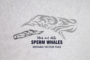 20 Whale Tribal Designs Bundle