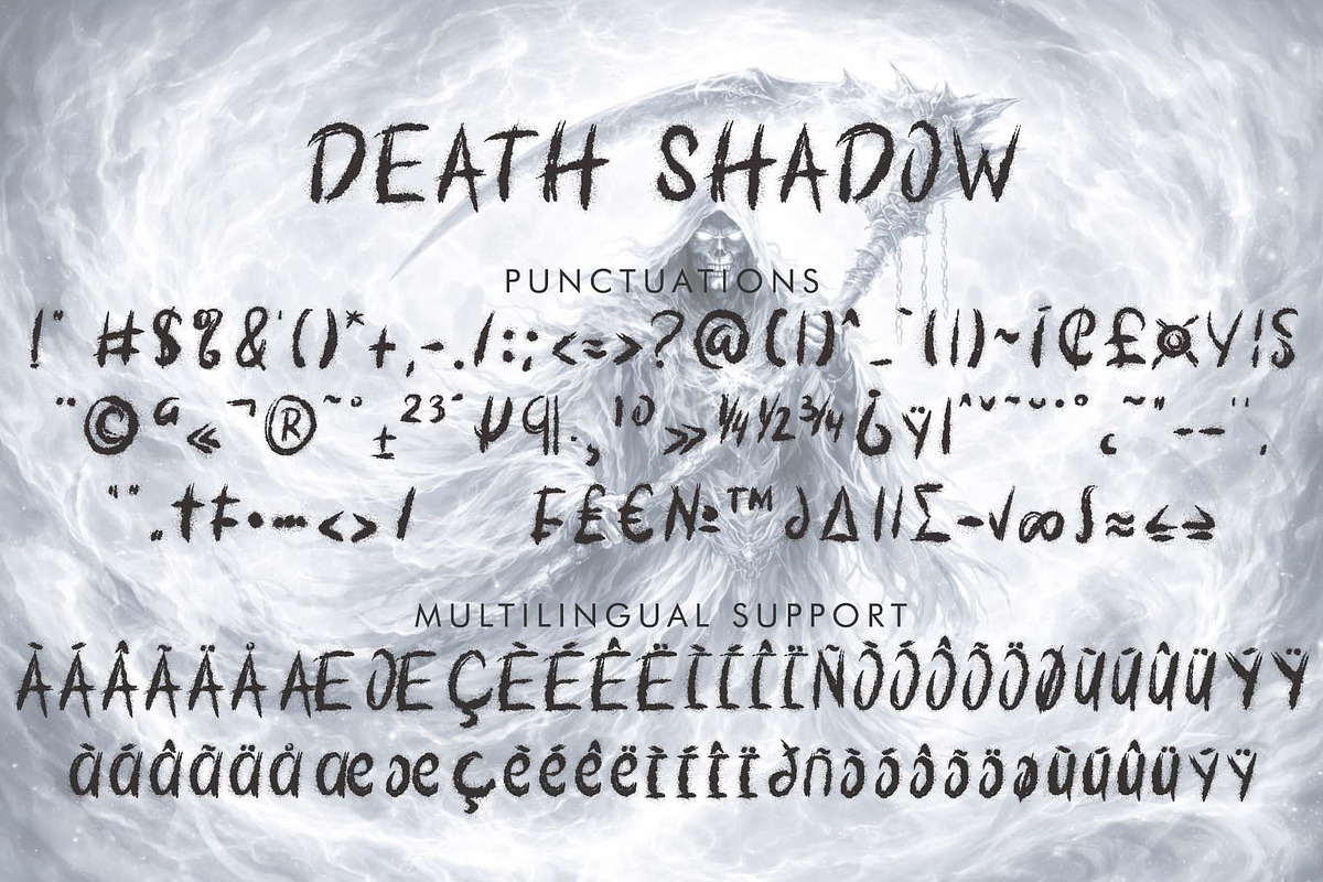 Death Shadow, a Handwritten Font by Yoga Letter (Photo 6 of 6)