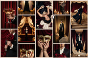Masquerade Noir, a Beauty & Fashion Photo by AI Petr Creative Agency (Thumbnail 3 of 7)