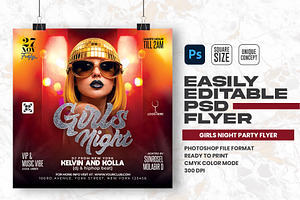 Girls Night Party Flyer Design, a Flyer Template by Shajib Shikder