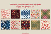 Lunar New Year Clipart and Patterns, a Seasonal Illustration by Drafts n Doodles (Thumbnail 4 of 12)