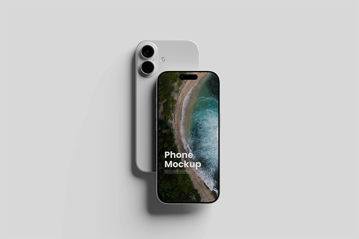 iPhone 17 Mockup, an iPhone Mockup by SimpangGraphics (Photo 5 of 5)