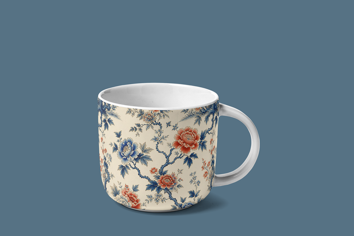 Blue Chinoiserie Seamless Pattern, a Pattern Graphic by elif (Photo 13 of 13)