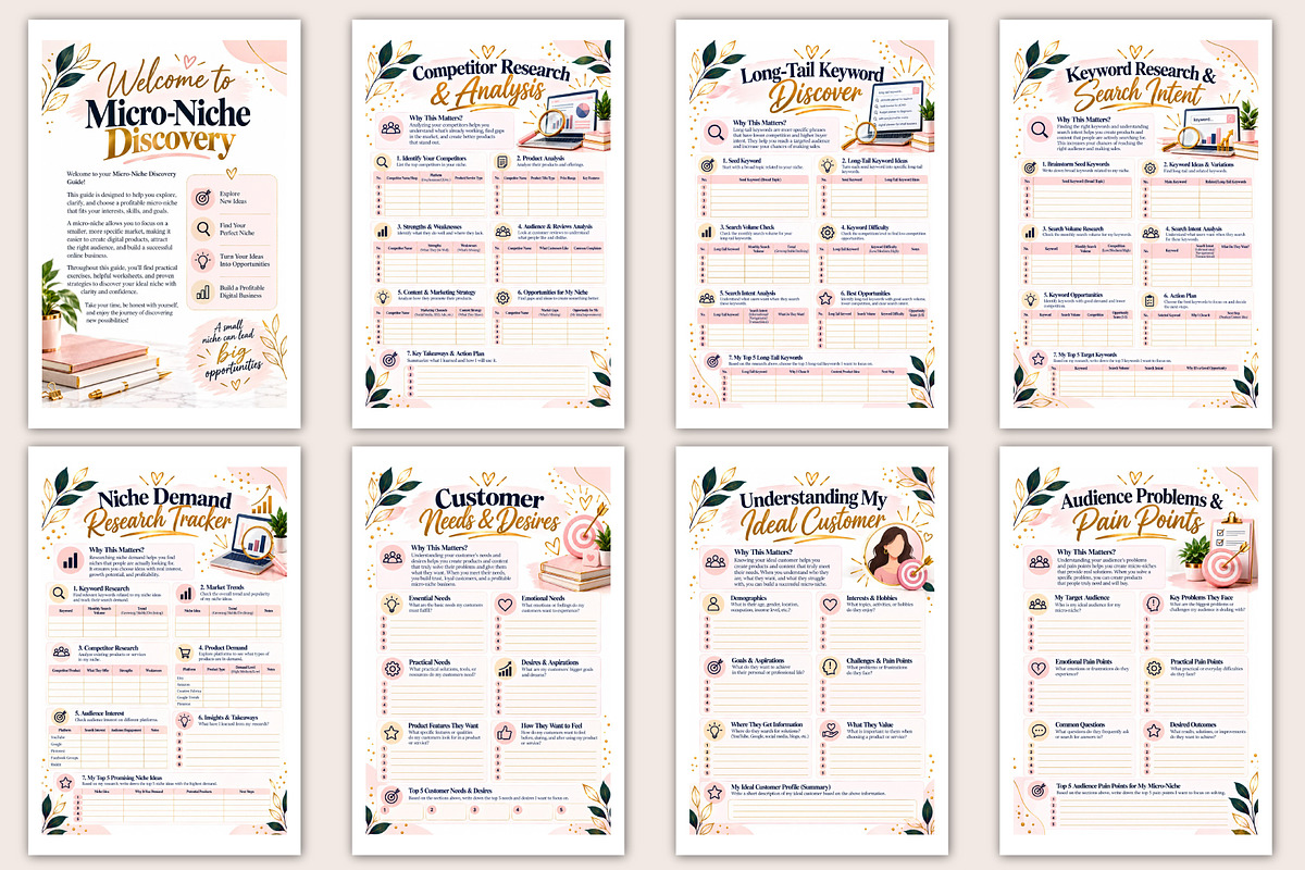 Micro-Niche Discovery Guide, a Stationery Template by Designmela01 (Photo 2 of 5)