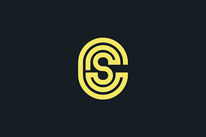 Letter CS/SC Initial Logo