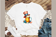 American Patriotic Flag Beer Clipart, an Illustration by Sublimation Artist (Thumbnail 4 of 6)