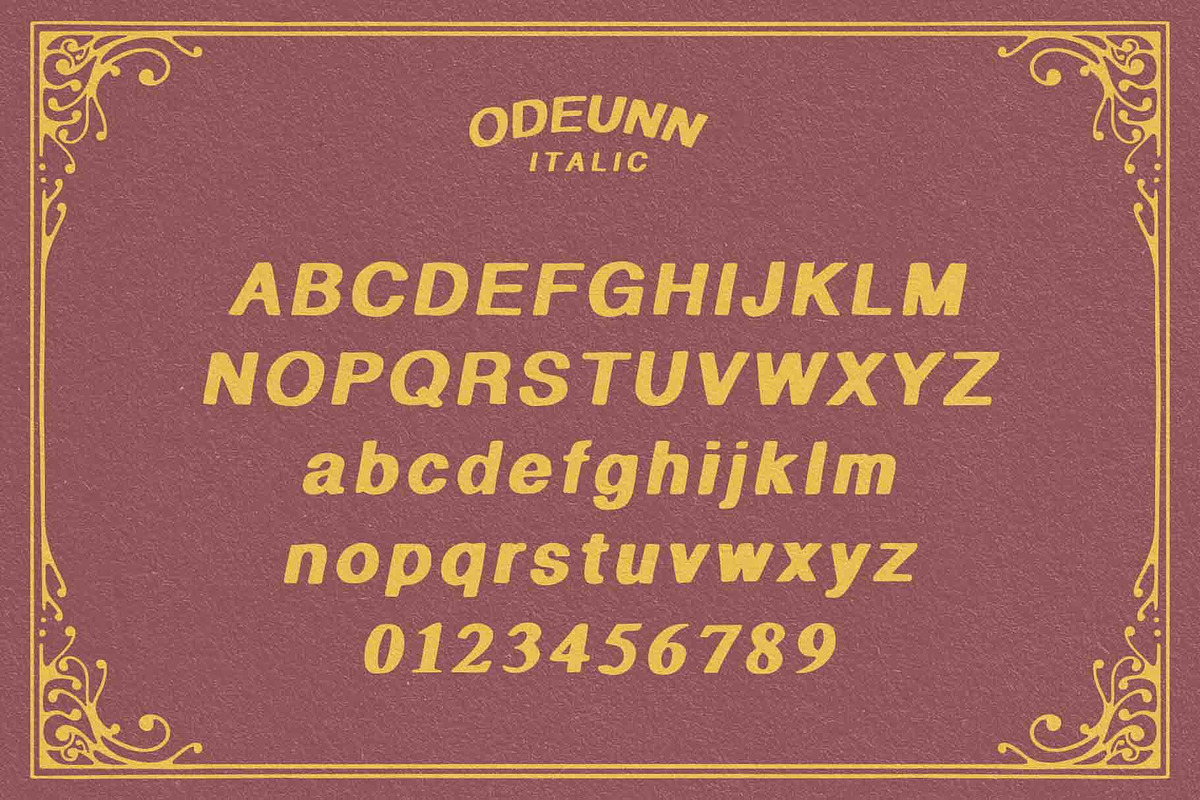 Odeunn - Sans Serif Typeface, a Sans Serif Font by Illousa (Photo 3 of 8)