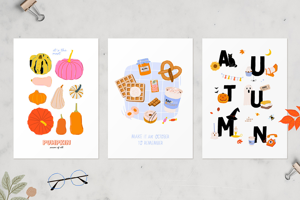 Fall season: Halloween is coming!, a Seasonal Illustration by Ruslana Lubenets (Photo 8 of 17)