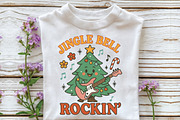 Groovy Christmas Rock PNG Sublimatio, an Illustration by CraftArtStudio (Thumbnail 2 of 4)