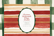 Christmas Backgrounds Frames Labels, a Background Graphic by PeDe Designs (Thumbnail 9 of 16)