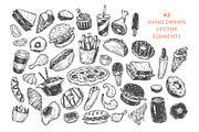 Fast Food. Vector Illustrations., a Food Illustration by Olga Olmix (Thumbnail 2 of 7)