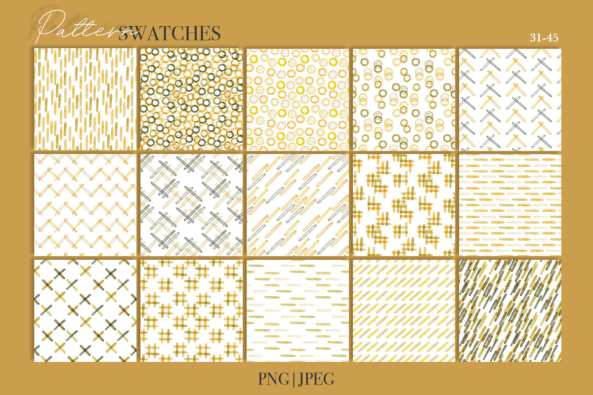 60 Retro Watercolor Patterns, a Pattern Graphic by ArtPavo (Photo 11 of 13)