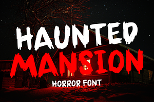 Haunted Mansion Is A Halloween Font