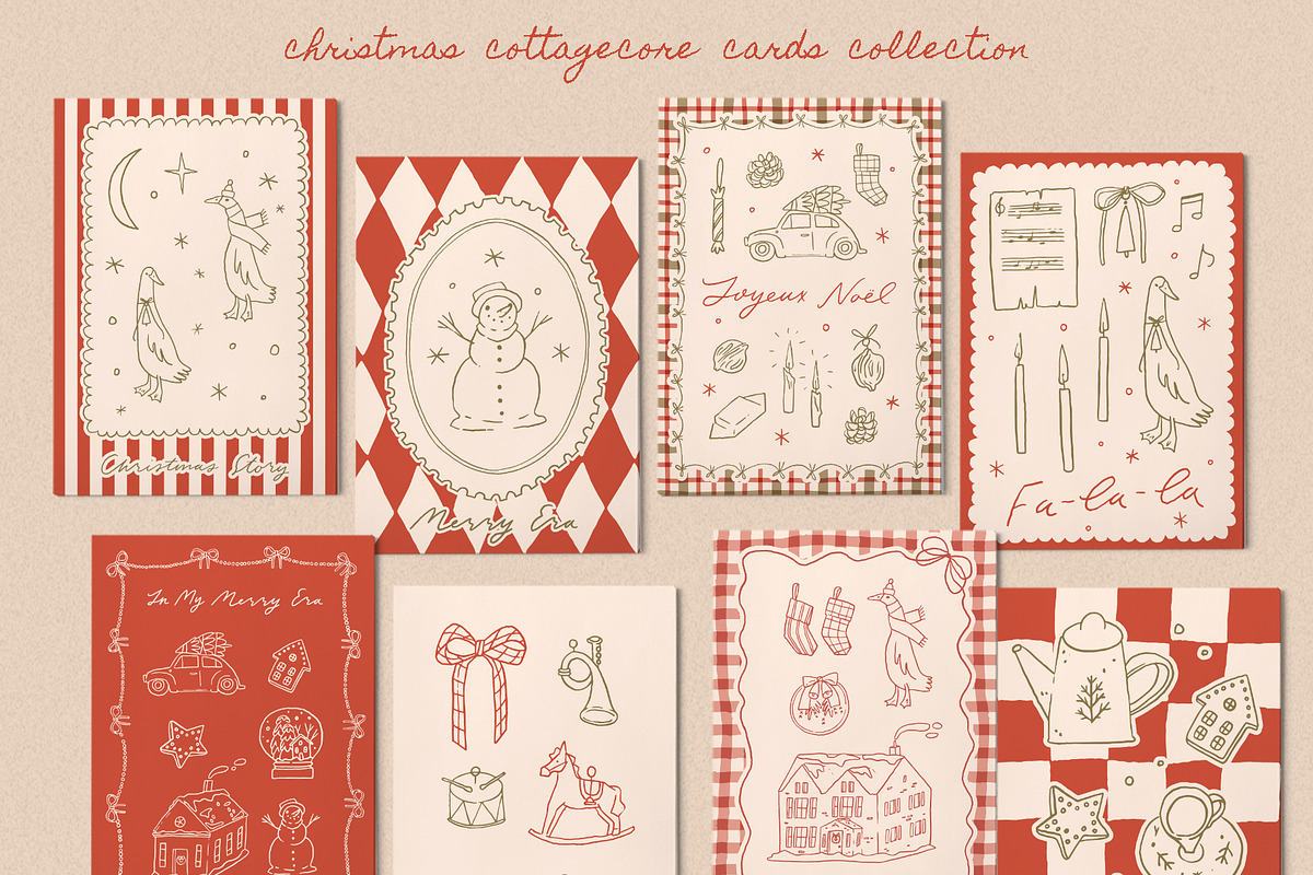 Cottagecore Christmas Club clip art, an Object Graphic by Cute Atelier (Photo 5 of 13)