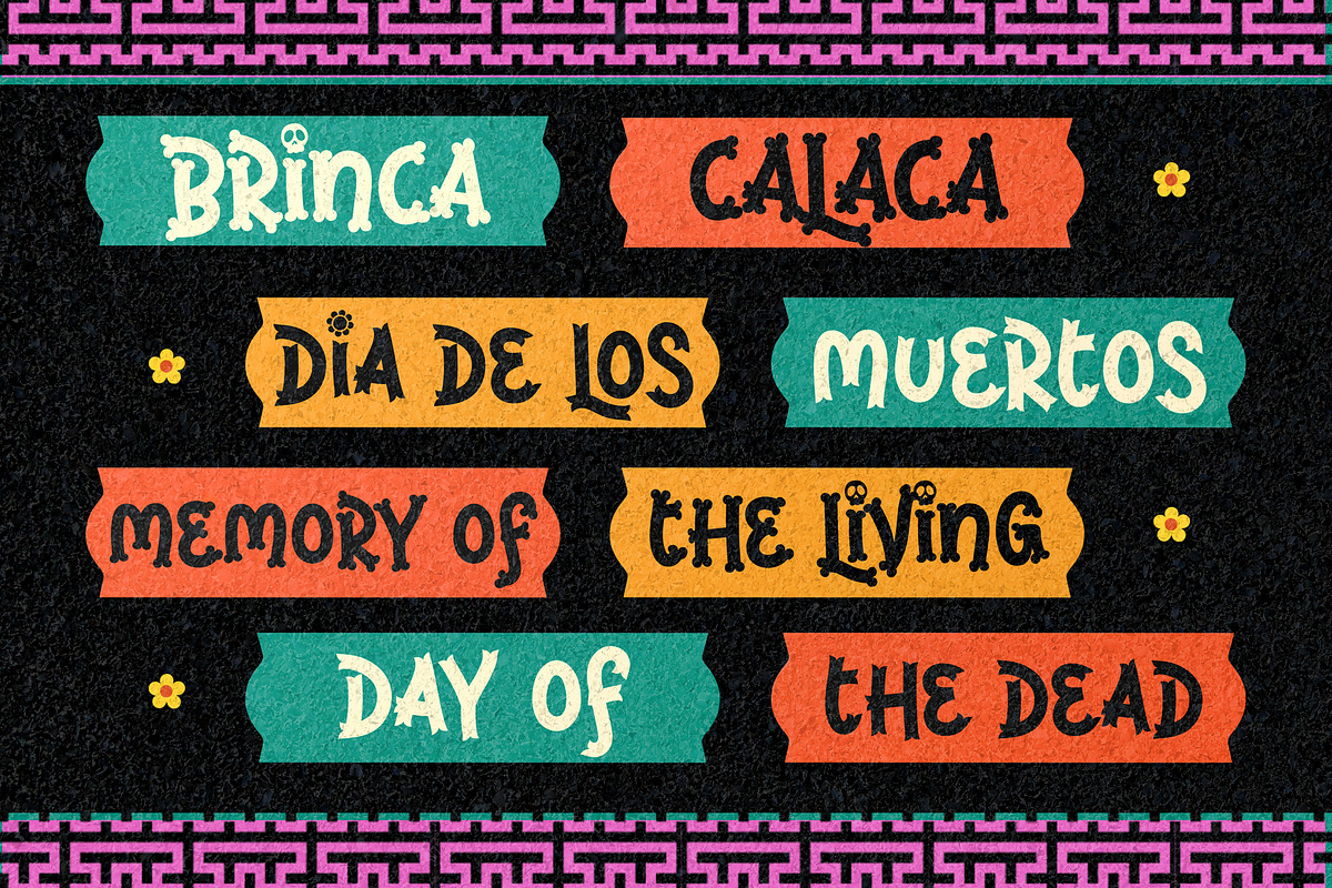 Brinca Calaca - Display Family Font, a Serif Font by Inviline.co (Photo 6 of 15)