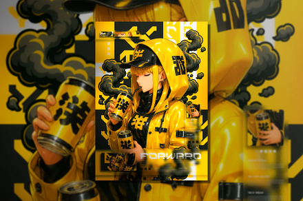 Japanese Vibe Flyer Poster Design, a Poster Template by Brainwave