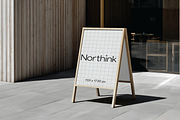 Modern Wooden Frame Sign Mockup, a Mockup by Northink (Thumbnail 1 of 2)