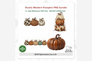 Rustic Western Pumpkin Clipart, a Seasonal Illustration by Tanya Kart (Thumbnail 10 of 10)