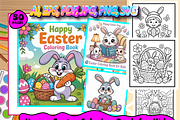 Happy Easter Coloring Book for Kids, an Animal Illustration by Design Home (Thumbnail 1 of 5)