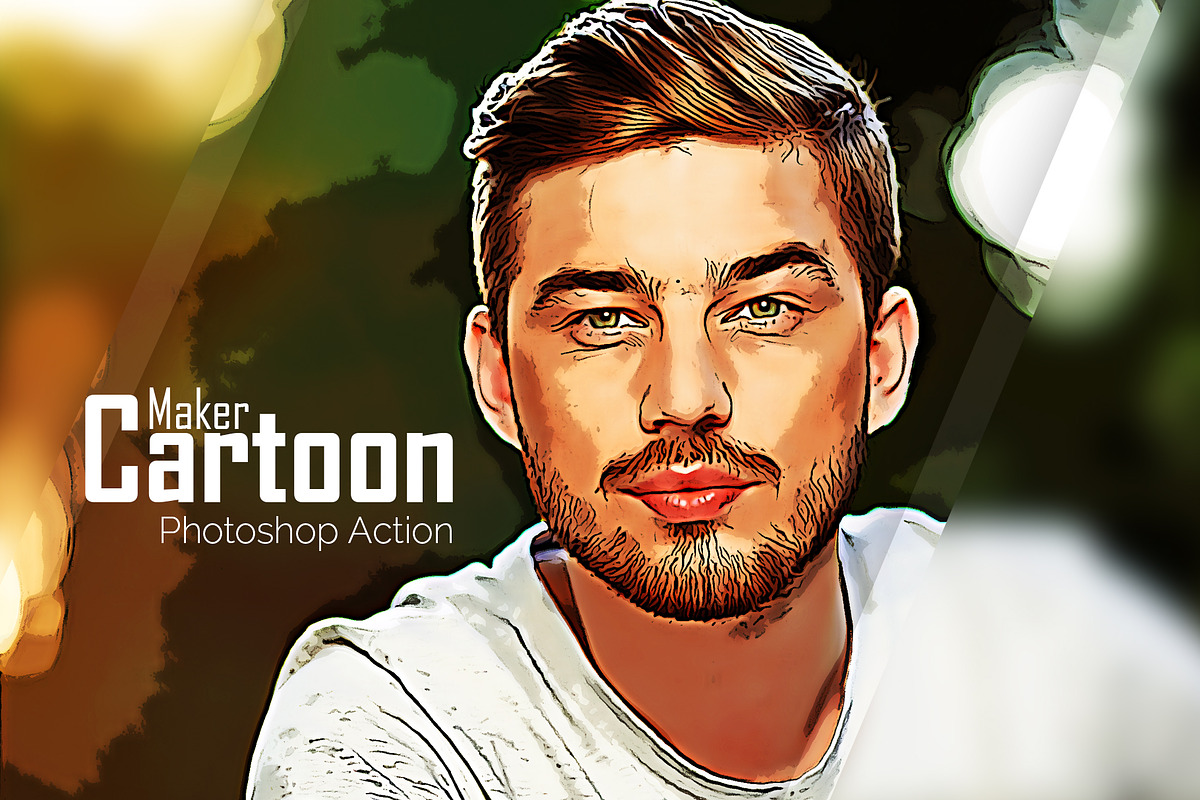 Cartoon Maker Photoshop Action, an Action Add-On by DesignCave (Photo 1 of 5)