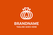 Fish and Pumpkin Modern Logo, a Branding & Logo Template by Pray Art Design Studio (Thumbnail 2 of 2)
