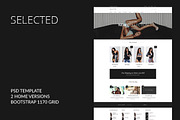 SELECTED- ecommerce PSD template, a Websites & App Template by inSTUDIO43 (Thumbnail 1 of 5)