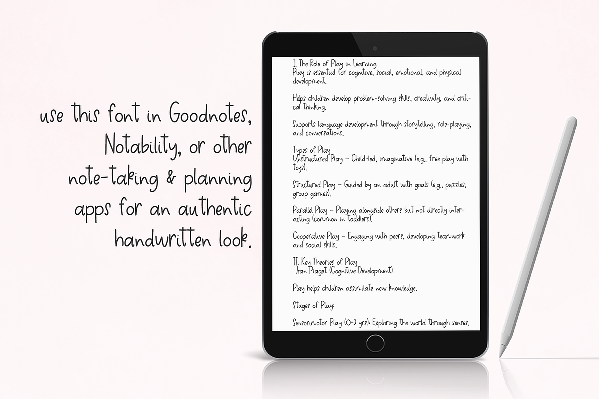 Daisylove Sans - A Handwriting Font, a Handwritten Font by Beck McCormick (Photo 5 of 10)