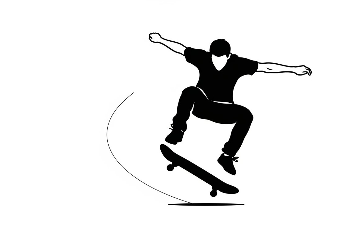 skateboard trick silhouettes showcas, an Illustration by Amazin_art (Photo 3 of 31)