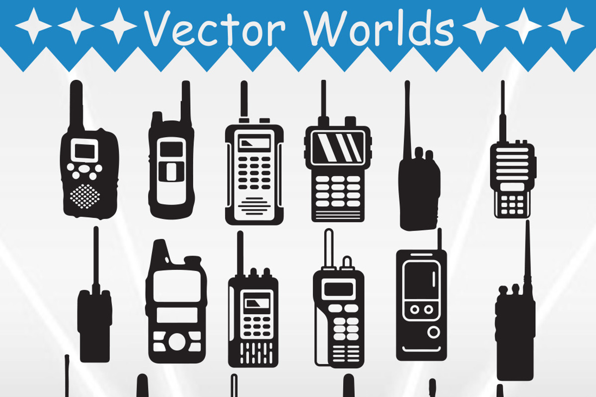 Walkie Talkie Svg, Talkie Svg, an Object Graphic by VectorWorlds (Photo 2 of 3)