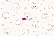 Seamless Kawaii Digital Paper, a Texture Graphic by Printable Design Store (Thumbnail 3 of 4)