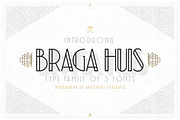 Braga Huis, a Sans Serif Font by Juru Aksara (Thumbnail 1 of 9)