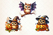 Halloween Owl Sublimation Clipart, an Illustration by Dream Creation (Thumbnail 6 of 6)