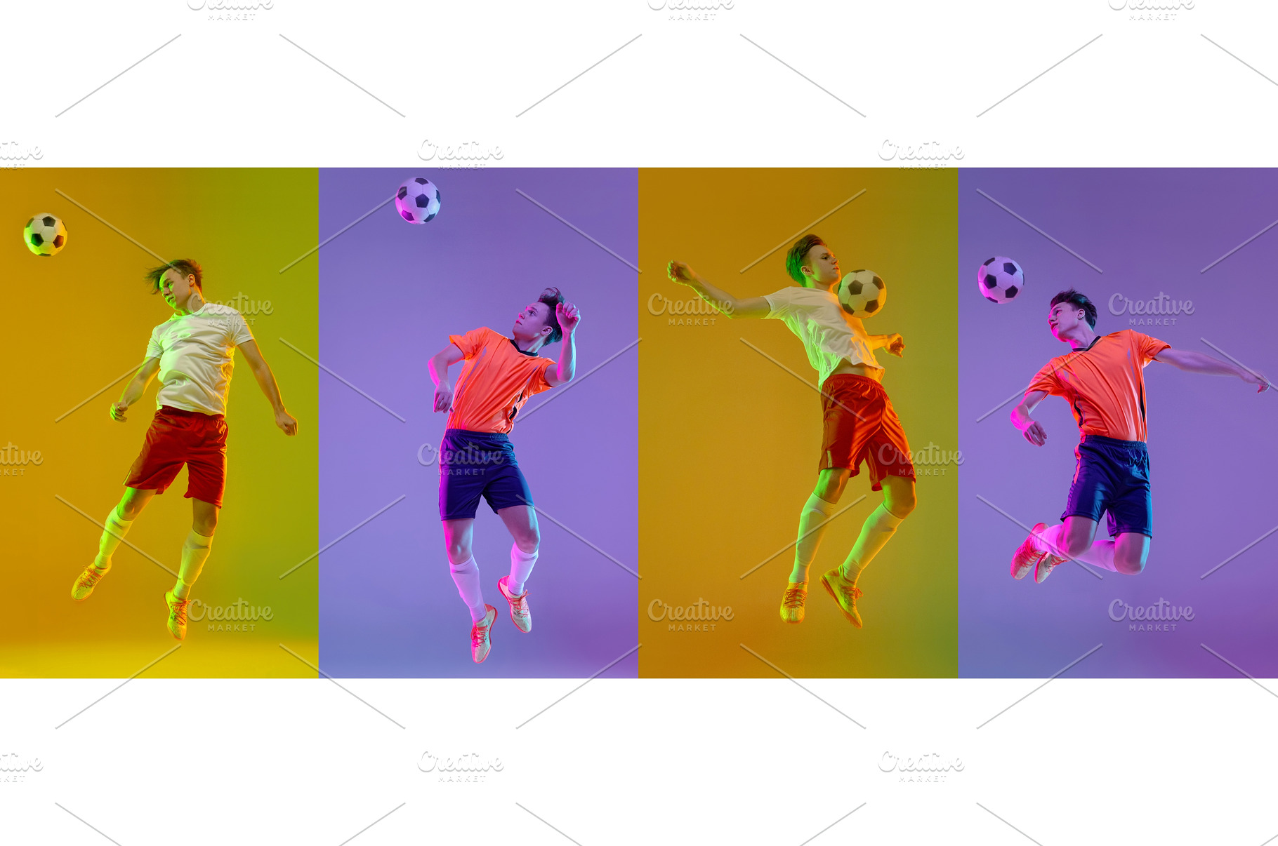 Collage with dynamic portraits of, a Sports & Recreation Photo by Volodymyr Melnyk