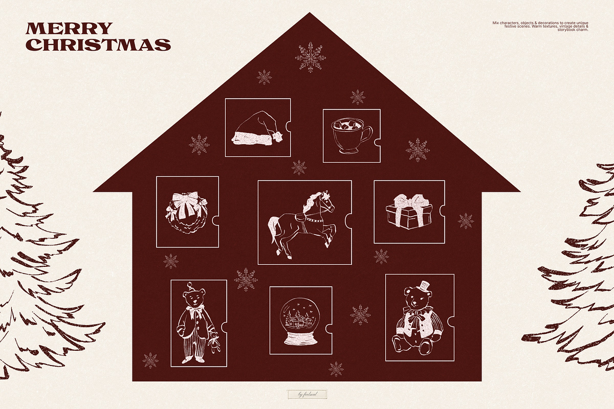 Little Christmas Things Illustration, a Seasonal Illustration by Feelsoul (Photo 6 of 10)
