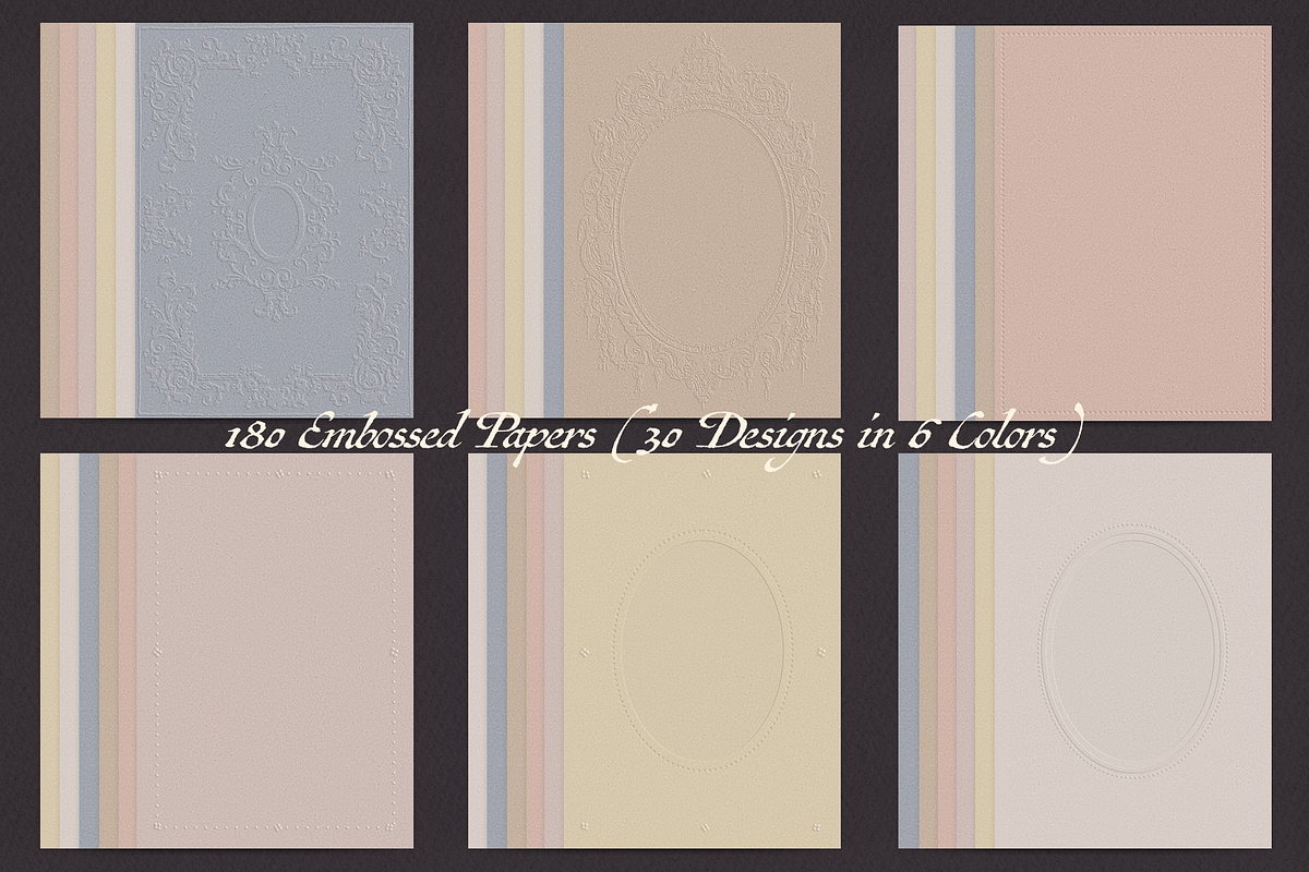 Valencia - Embossed Papers & Frames, a Texture Graphic by lerinartstudio (Photo 10 of 13)