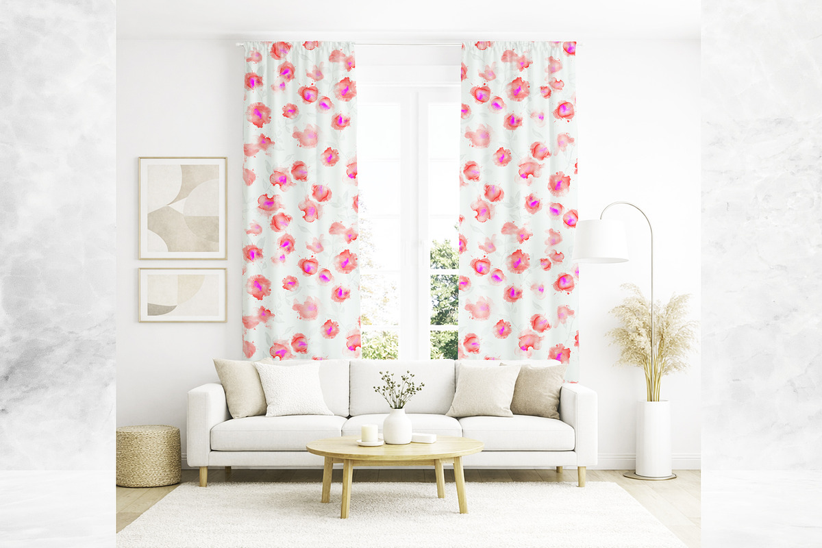 Hand Painted Pink Floral Pattern, a Pattern Graphic by MartinShop (Photo 5 of 10)