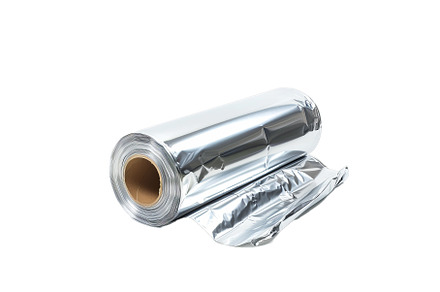 Roll of aluminum foil on transparent, a Background Photo by Ylivdesign