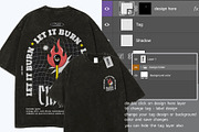 oversize Washed T Shirt PSD Mockup, a Shirt Mockup by NH graphic (Thumbnail 4 of 4)