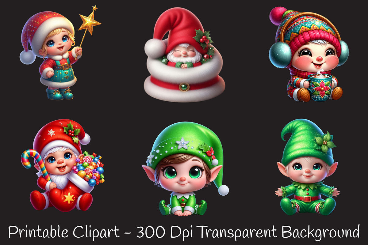 Cute Christmas Baby Gnome Sublimatio, an Illustration by RobertsArt (Photo 3 of 5)