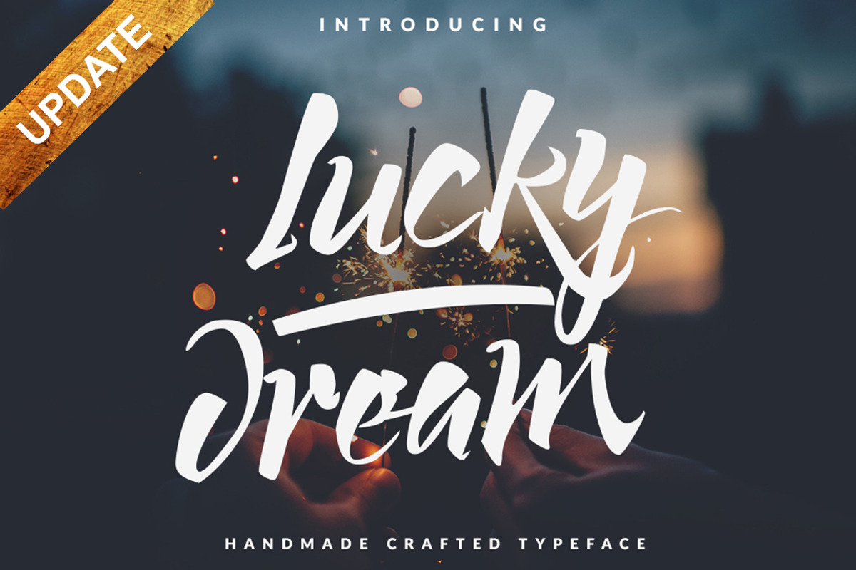 Lucky Dream Stylish Font, a Script Font by Putra Khan (Photo 1 of 11)