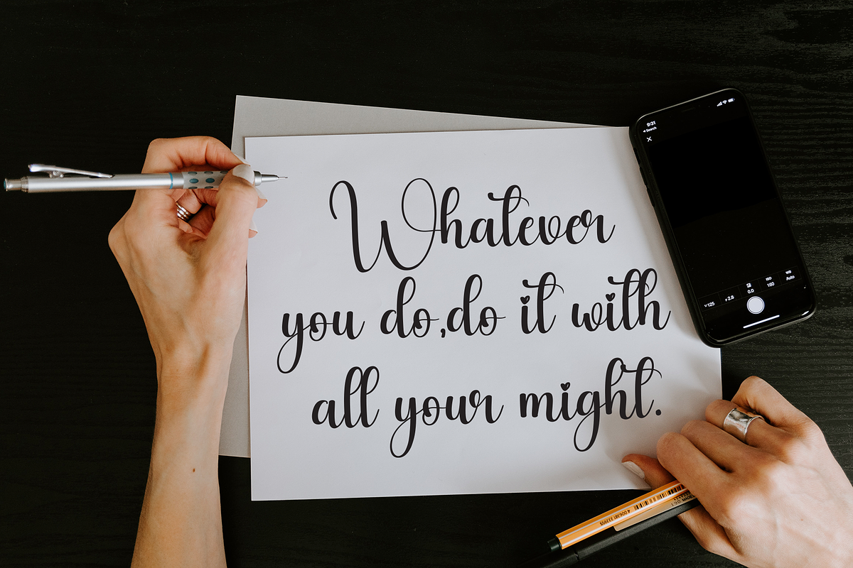 Blackboard | Script Font, a Handwritten Font by Scratchones (Photo 5 of 8)
