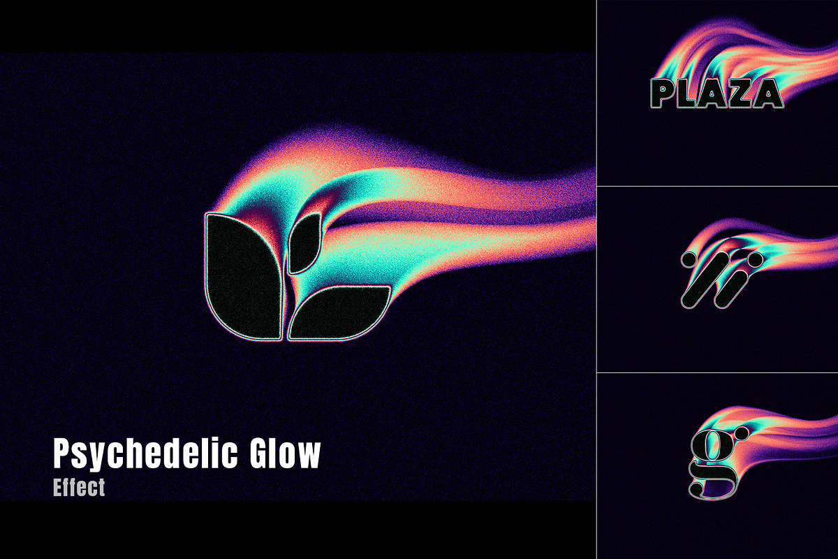 Psychedelic Glow Effect v1, a Layer Style Add-On by Opaq Studio (Photo 1 of 8)