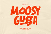 Moosy Guga Playful Display Font, a Sans Serif Font by Maulana Creative (Thumbnail 1 of 7)