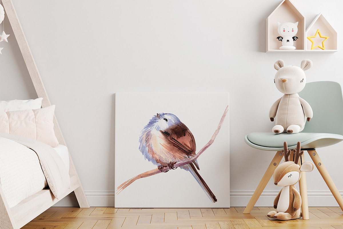 Small forest birds - watercolor set, an Object Graphic by ViktoriArt (Photo 4 of 6)