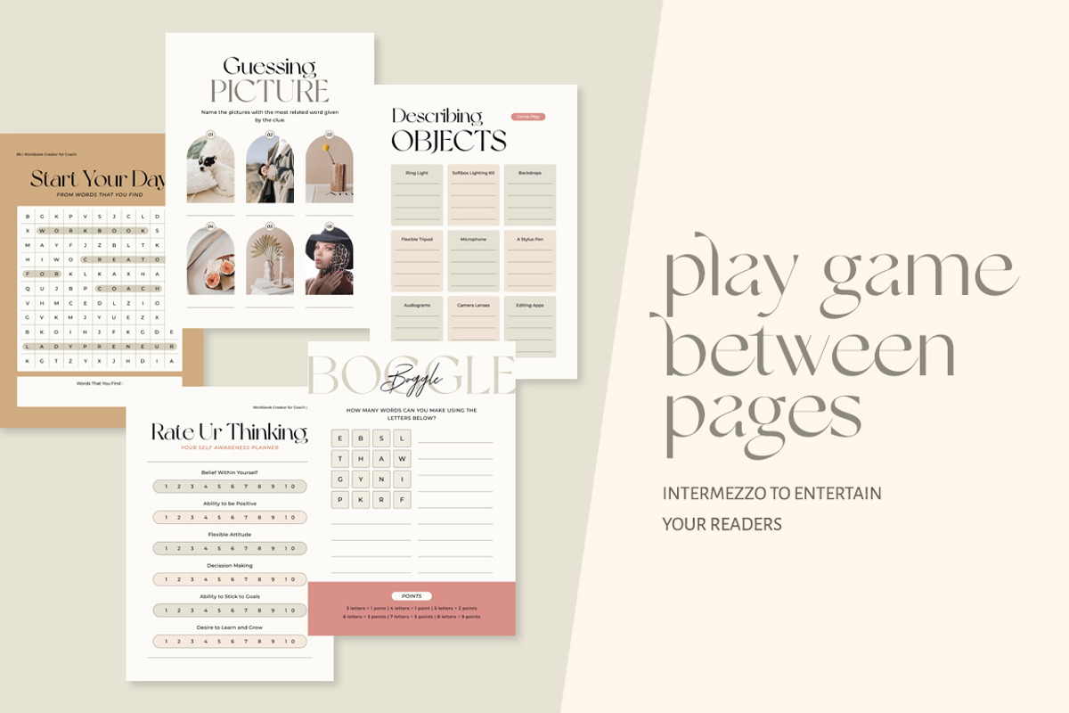 Workbook Ladypreneur Coach CANVA PS, a Magazine Template by Eviory (Photo 18 of 32)
