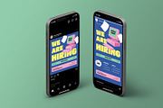 Blue Office Clerk Job Hiring Flyer, a Flyer Template by Neermana (Thumbnail 4 of 4)