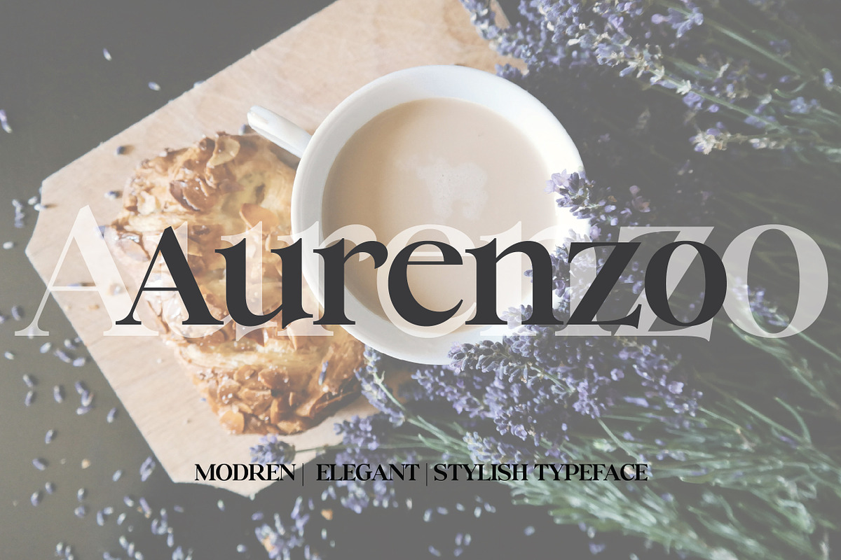 Aurenzo | Classic Serif Typeface, a Serif Font by Artdez (Photo 1 of 4)