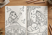 Magical Princess Coloring Book Vol41, a Person Illustration by ikarifq shop (Thumbnail 3 of 7)